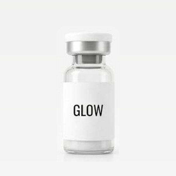 GLOW research peptide vial
